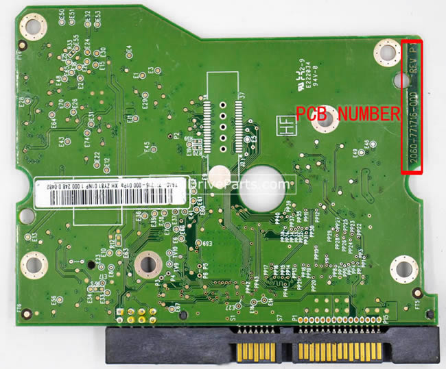 2060-771716-001 PCB Disque Dur WD