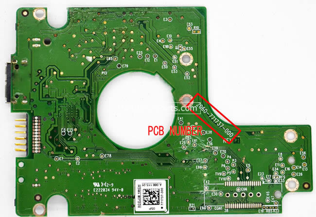 WD WD5000BMVW Carte PCB 2060-771737-000