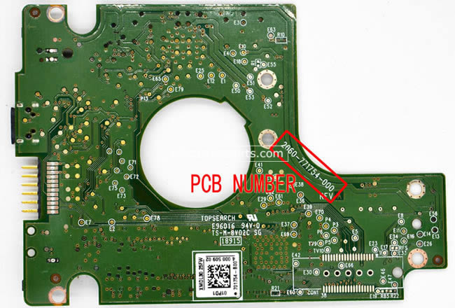 WD WD5000BMVV Carte PCB 2060-771754-000