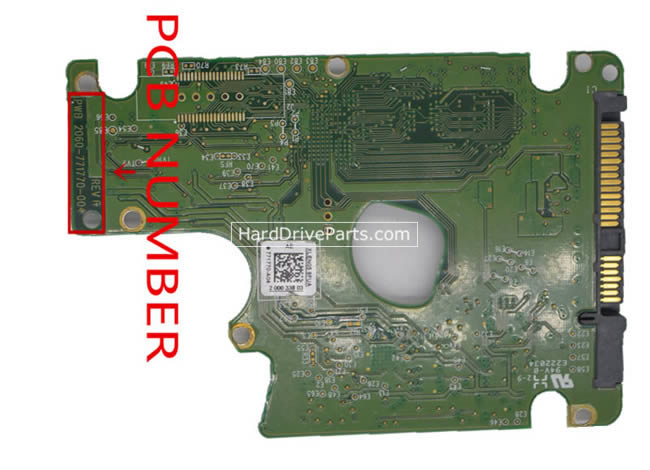 WD WD9001BKHG Carte PCB 2060-771770-004