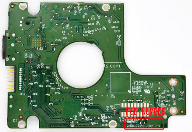 WD WD10JMVW Carte PCB 2060-771801-002