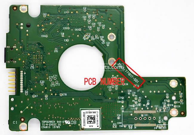 WD WD5000BMVV Carte PCB 2060-771817-001