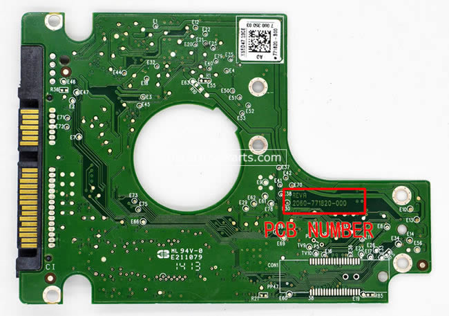 WD WD1600BPVT Carte PCB 2060-771820-000