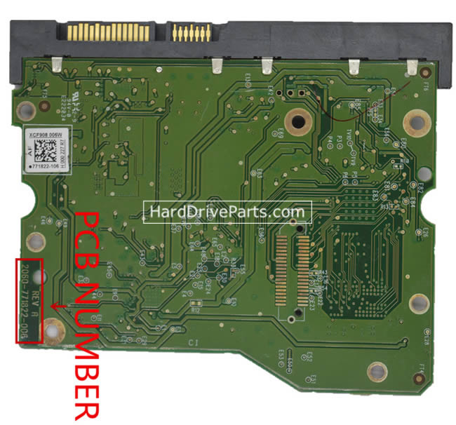 WD WD4001FFSX Carte PCB 2060-771822-006