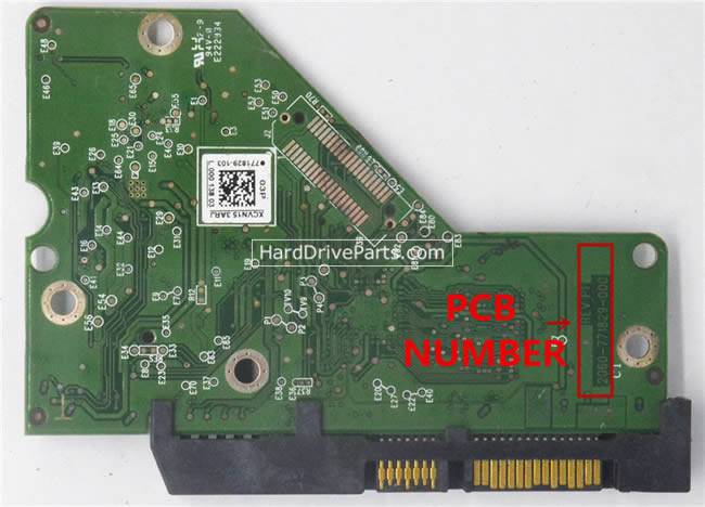 WD WD10EZEX Carte PCB 2060-771829-000