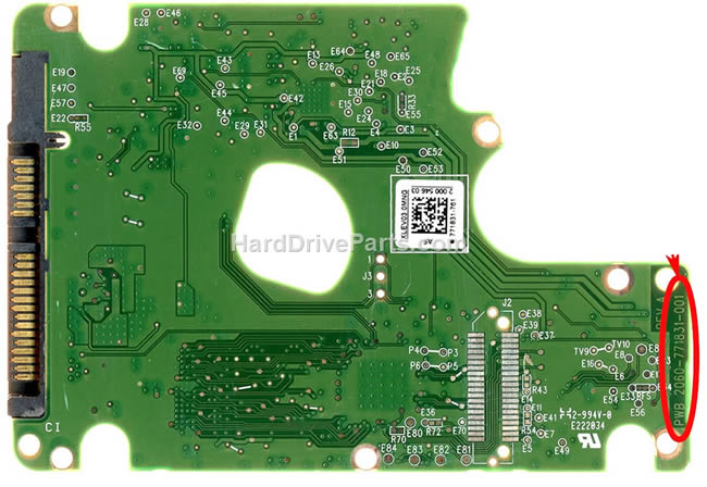 WD WD5000HHTZ Carte PCB 2060-771831-001