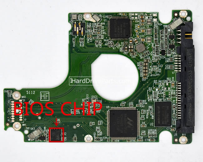 WD WD5000LPVT Carte PCB 2060-771852-004