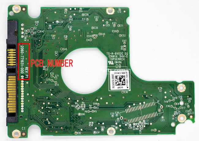 WD WD5000LPVX Carte PCB 2060-771931-000