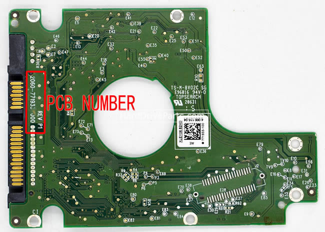 WD WD10JPVX Carte PCB 2060-771933-000