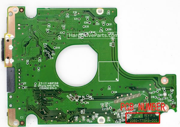 2060-771949-000 Carte PCB WD