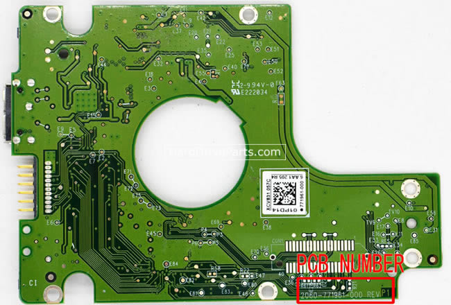 WD WD10JMVW Carte PCB 2060-771961-000