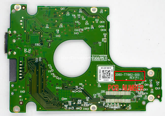 WD WD5000LPVT Carte PCB 2060-771962-000