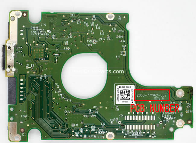 WD WD7500BPVT Carte PCB 2060-771962-002