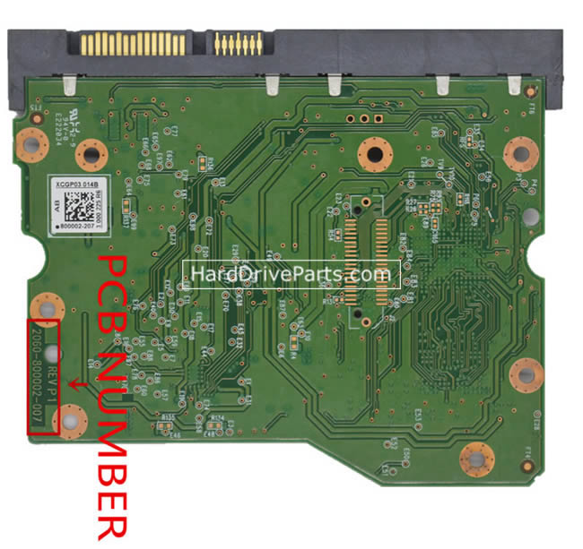 WD WD60EZRX Carte PCB 2060-800002-007