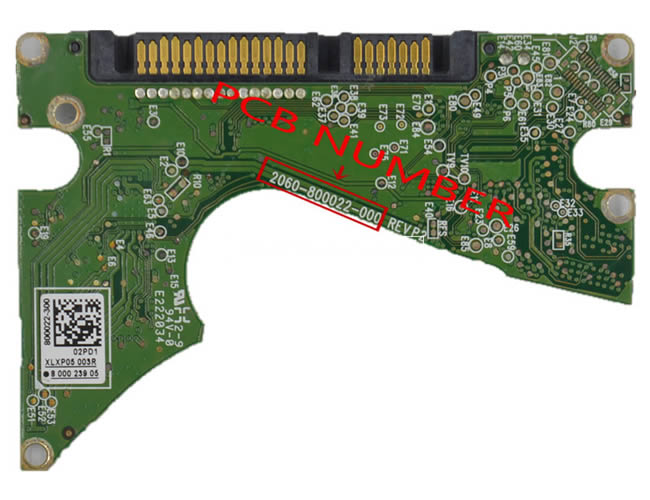 WD WD40NPZZ Carte PCB 2060-800022-000