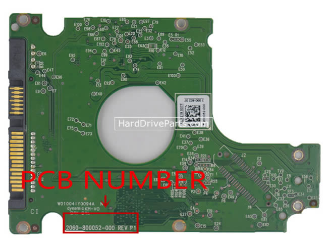 2060-800052-000 PCB Disque Dur WD