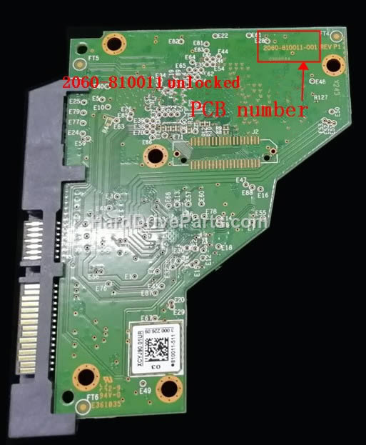 WD WD60EFRX Carte PCB 2060-810011-001