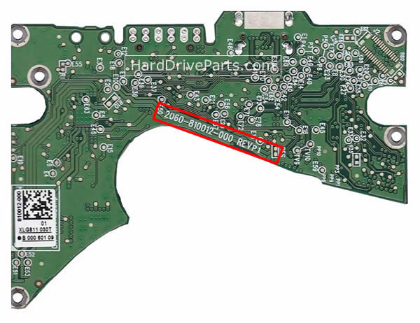 2060-810012-000 PCB Disque Dur WD