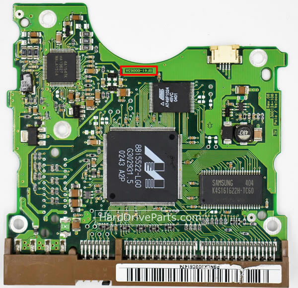 SP0802N Samsung Carte PCB Contrôleur Disque Dur BF41-00063A