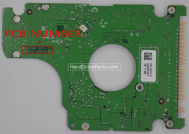 Samsung MP0804H Carte PCB BF41-00075A