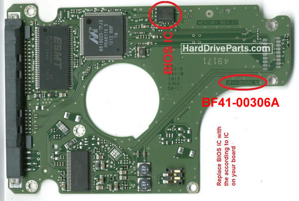 HM321HI Samsung PCB Contrôleur Disque Dur BF41-00306A