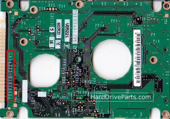 MHT2060AT PL Fujitsu Carte PCB Contrôleur Disque Dur CA26325-B16104BA