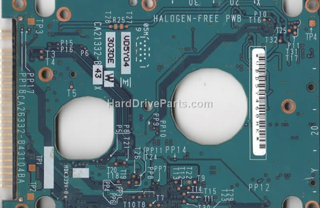 Fujitsu MHV2080AH Carte PCB CA26332-B43104BA