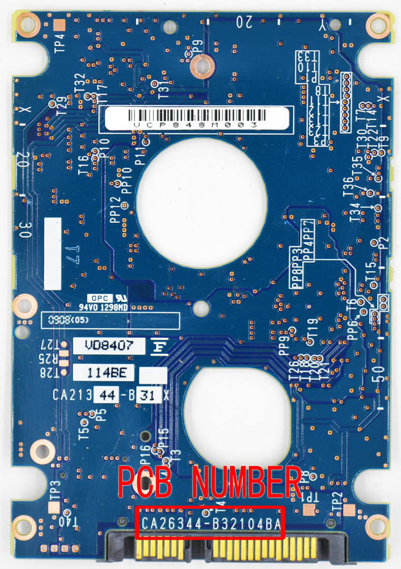 CA26344-B32104BA PCB Disque Dur Fujitsu