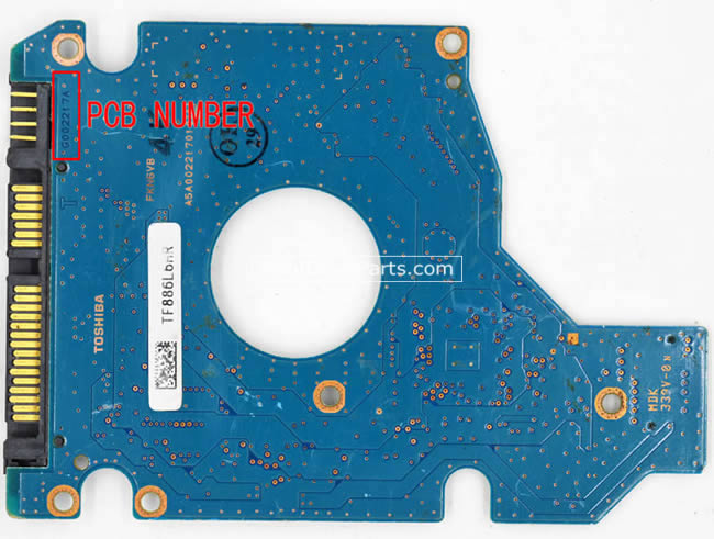 Toshiba MK325GSX Carte PCB G002217A