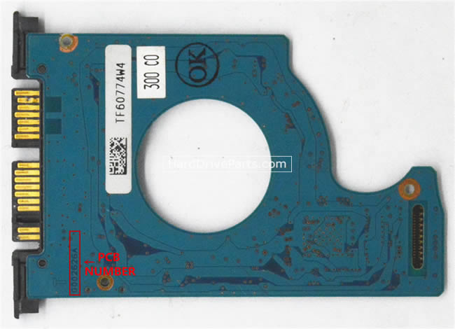 Toshiba MK2533GSG Carte PCB G002626A