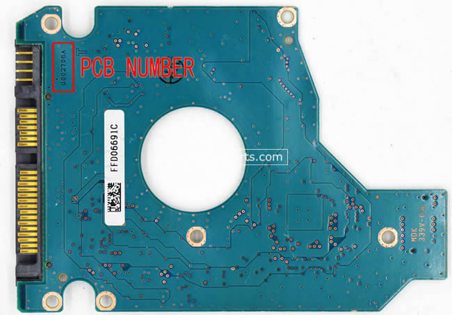 Toshiba MK3265GSXV Carte PCB G002706A