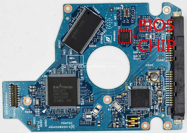 Toshiba MK2561GSY Carte PCB G002822A