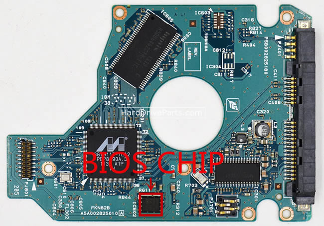 G002825A PCB Disque Dur Toshiba