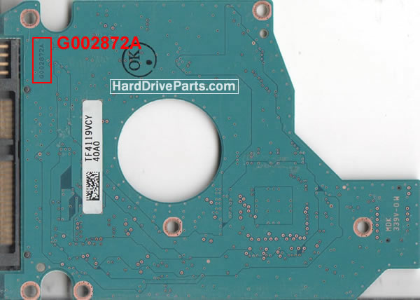 G002872A PCB Disque Dur Toshiba - Cliquez sur l'image pour la fermer