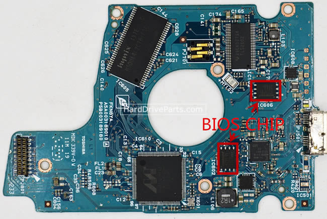 Toshiba MQ01UBD100 Carte PCB G003189A