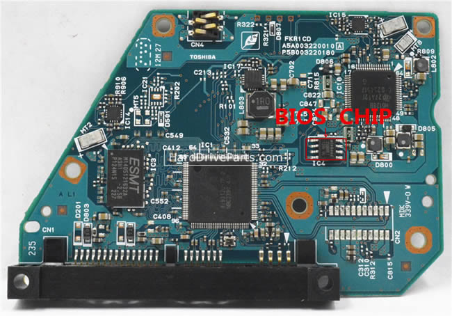 G003220A PCB Disque Dur Toshiba