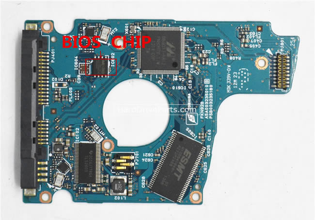 Toshiba MQ01ABD100 Carte PCB G003235B