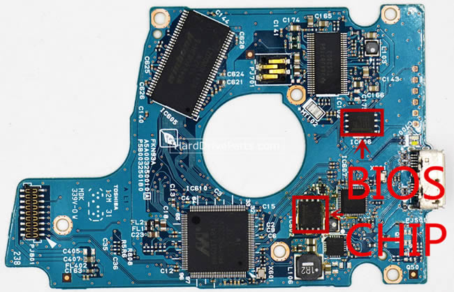 G003250A PCB Disque Dur Toshiba