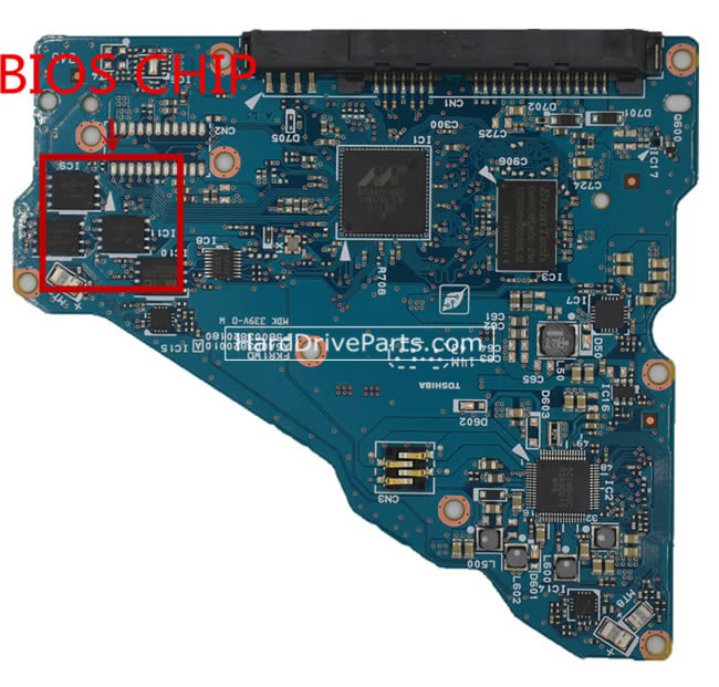 Toshiba HDWE160UZSVA Carte PCB G3820A