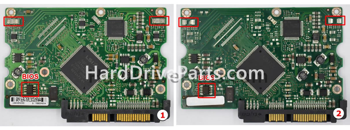 Échanger la puce du bios 100406533 PCB Disque Dur Seagate