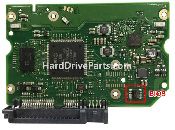Échanger la puce du bios 100608206 PCB Disque Dur Seagate
