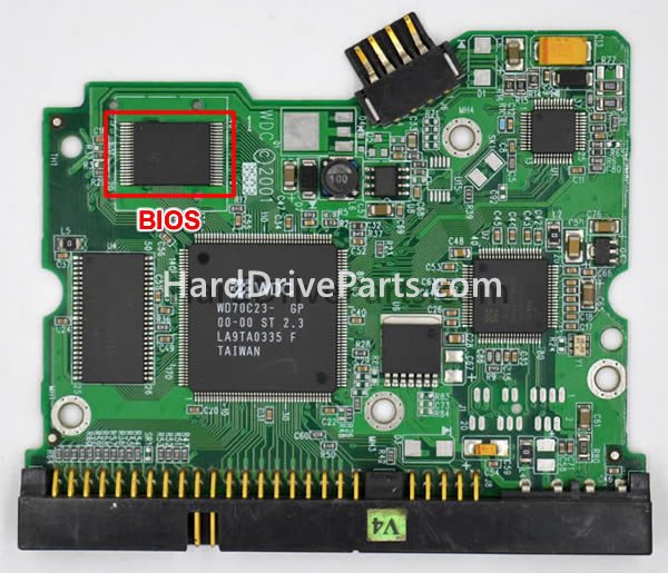 Échanger la puce du bios 2060-001113-001 PCB Disque Dur WD