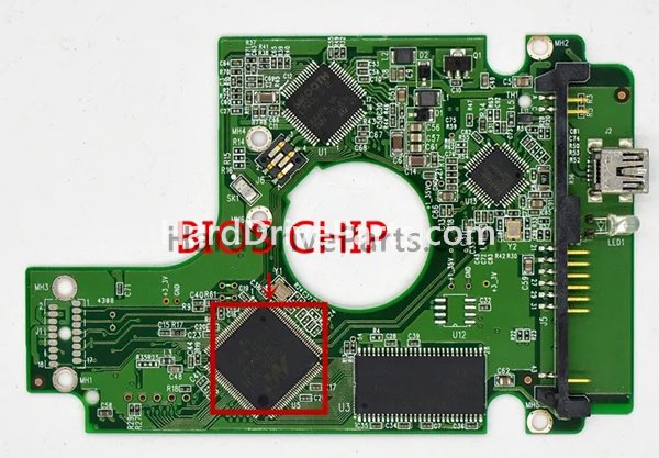 Échanger la puce du bios 2060-701615-004 PCB Disque Dur WD