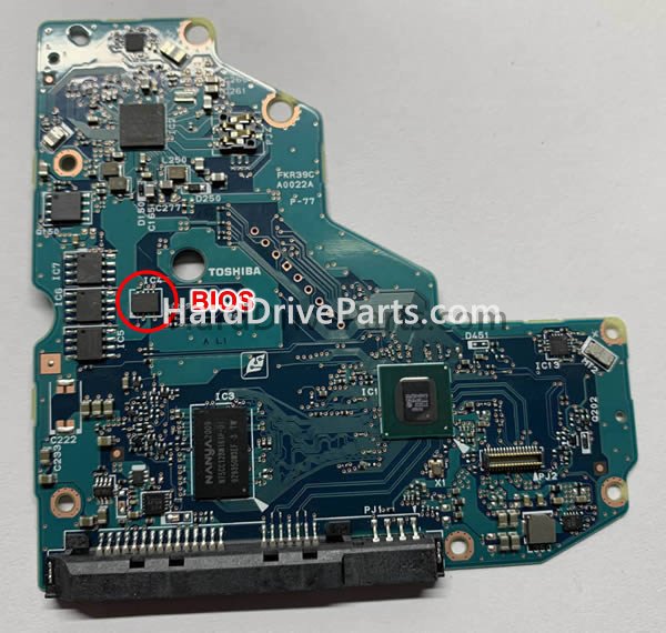 Échanger la puce du bios G0022A PCB Disque Dur Toshiba