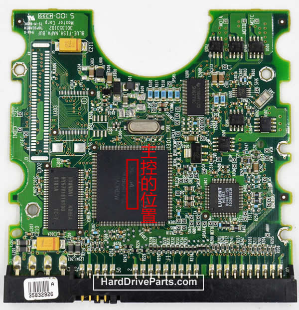 Maxtor 5T010H1 Carte PCB 040104200 - Cliquez sur l'image pour la fermer