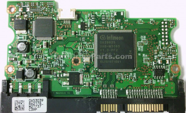 Hitachi HDS721616PLA380 Carte PCB 0A29625 - Cliquez sur l'image pour la fermer