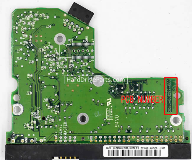 WD WD600BB Carte PCB 2060-001292-000