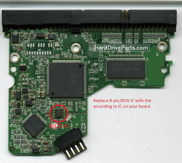 WD WD2000BB Carte PCB 2060-701292-002