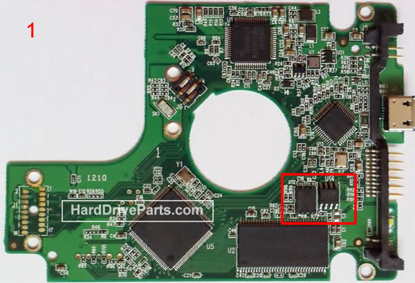 WD WD1600BMVV Carte PCB 2060-701675-004