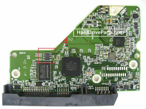 WD WD10EZEX-00KUWA0 Carte PCB 2060-771829-003 - Cliquez sur l'image pour la fermer